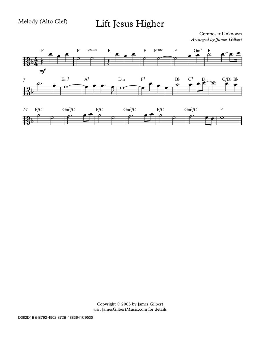 Lift Jesus Higher Small Ensemble scores gallery preview page 4