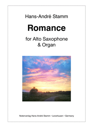 Book cover for Romance for Alto Saxophone and Organ