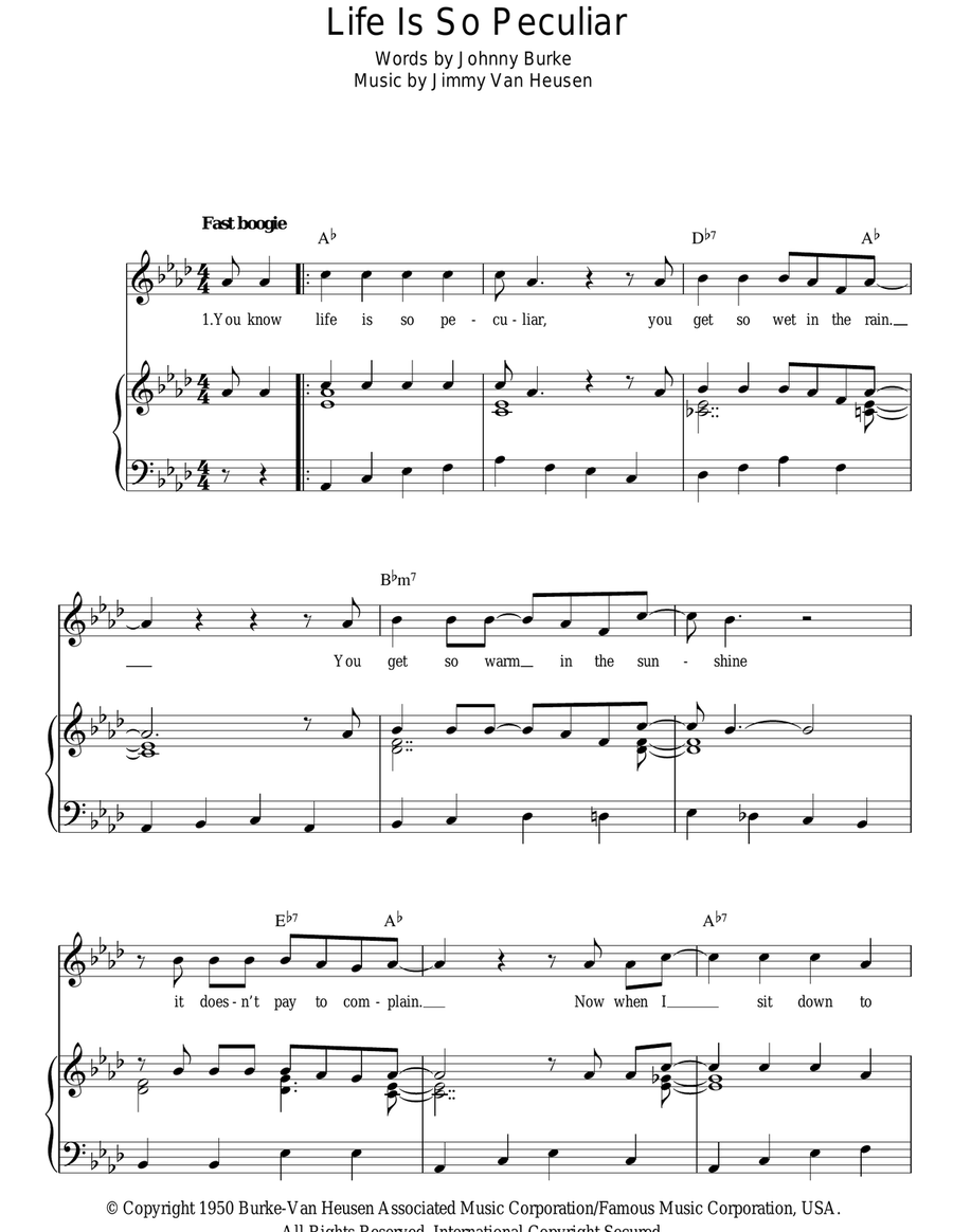 Life Is So Peculiar Guitar scores gallery preview page 1