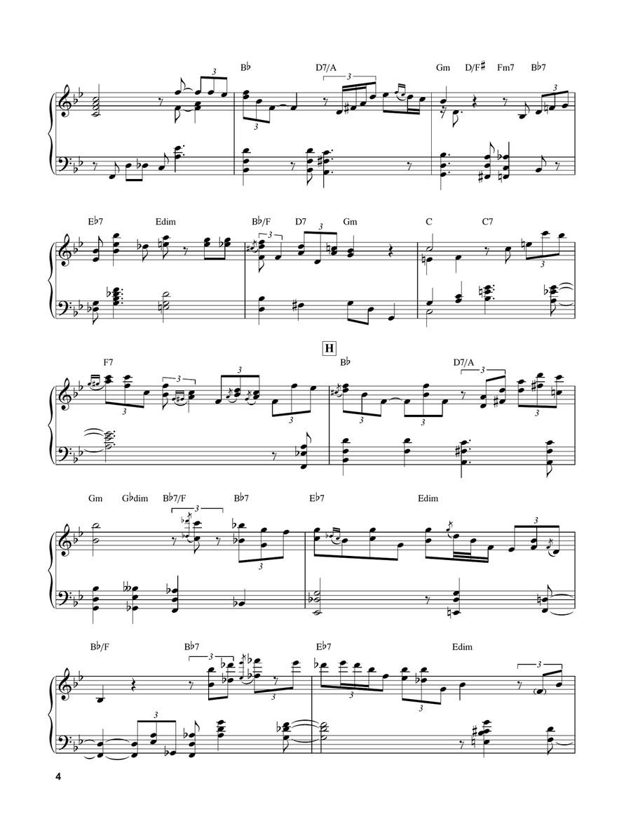 Hymn To Freedom Piano scores gallery preview page 4