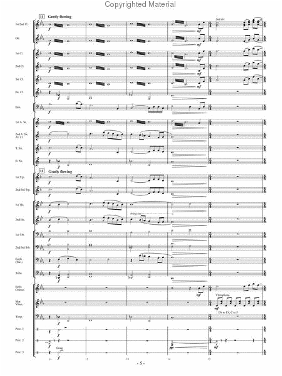 In His Grace In His Grace Concert Band scores gallery preview page 4