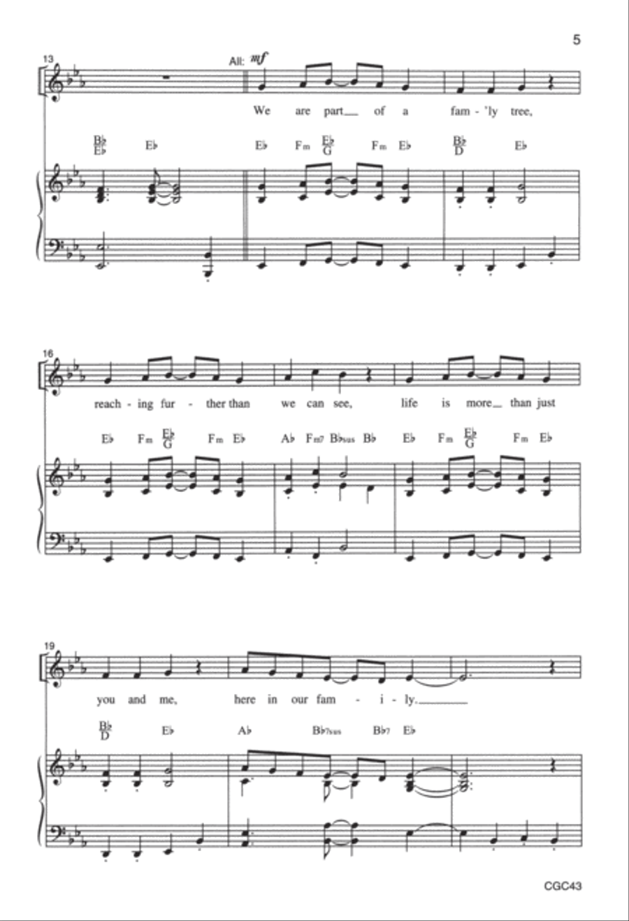 All God's Children (Score) Unison Choir scores gallery preview page 4