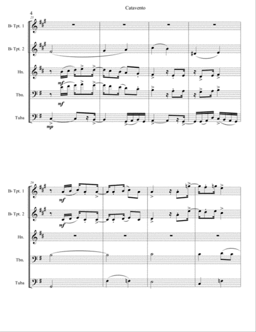 Catavento Brass Ensemble scores gallery preview page 4