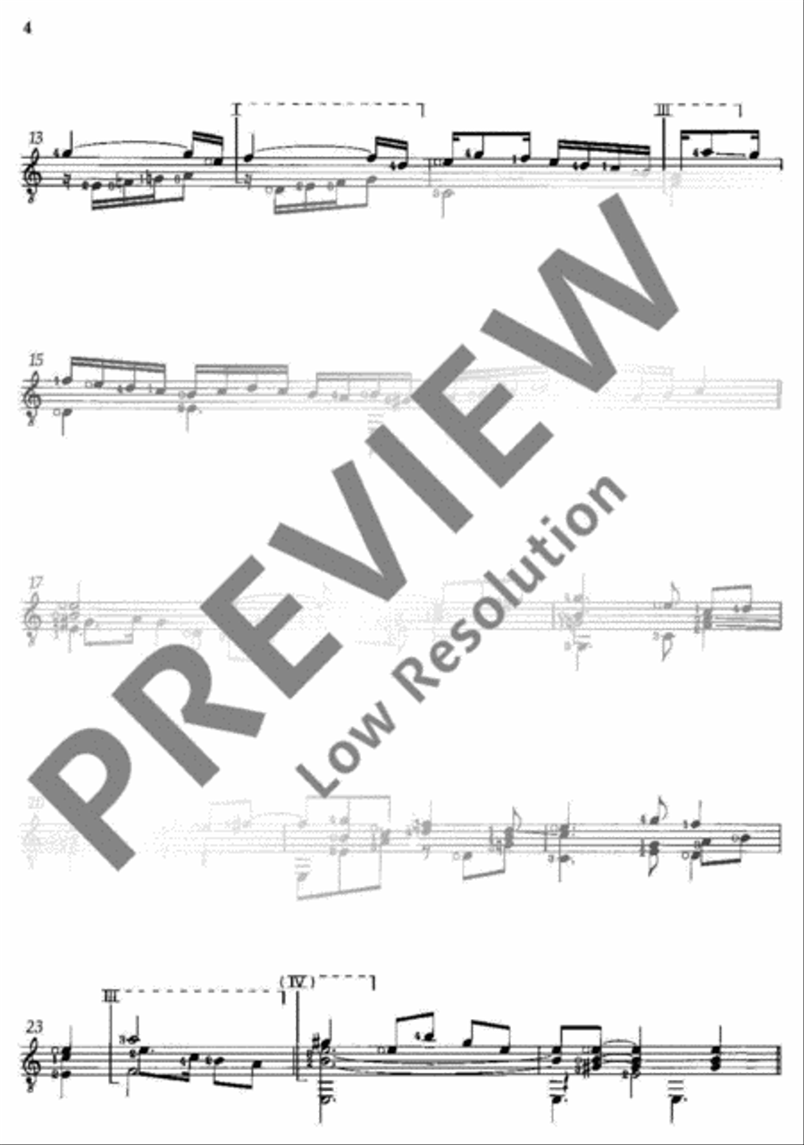 Anthology of Selected Pieces Classical Guitar scores gallery preview page 9