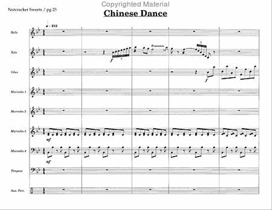Nutcracker Sweets Percussion Ensemble scores gallery preview page 10