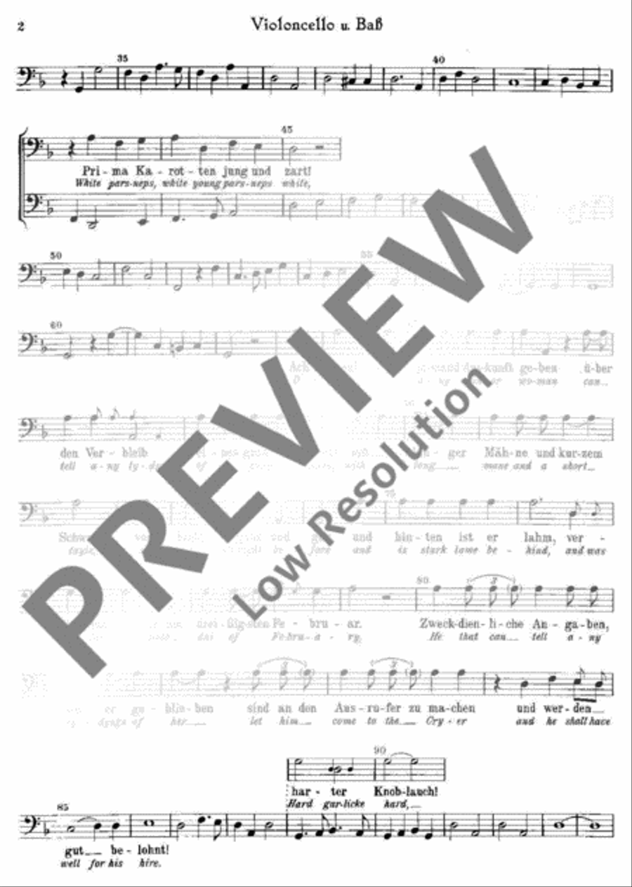 Londoner Straßenrufe Londoner Straßenrufe Part scores gallery preview page 3