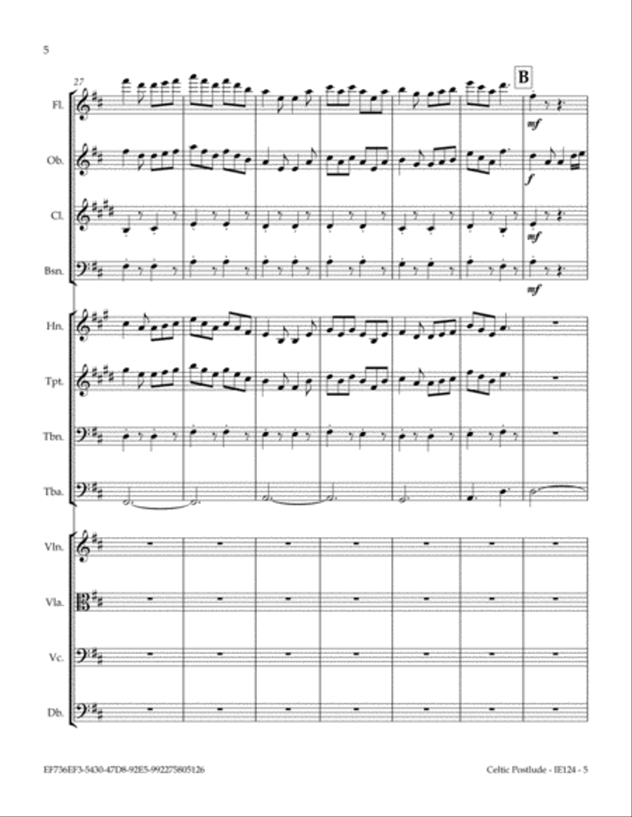 Celtic Postlude Celtic Postlude Full Orchestra scores gallery preview page 6
