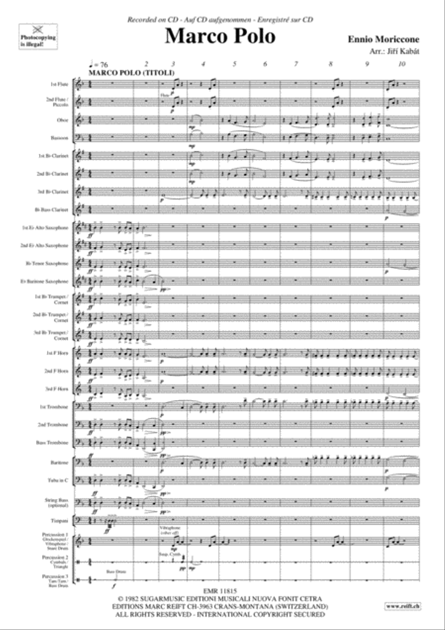 Marco Polo Concert Band scores gallery preview page 4