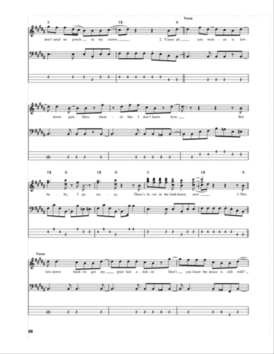 Tumbling Dice Guitar Tablature scores gallery preview page 2