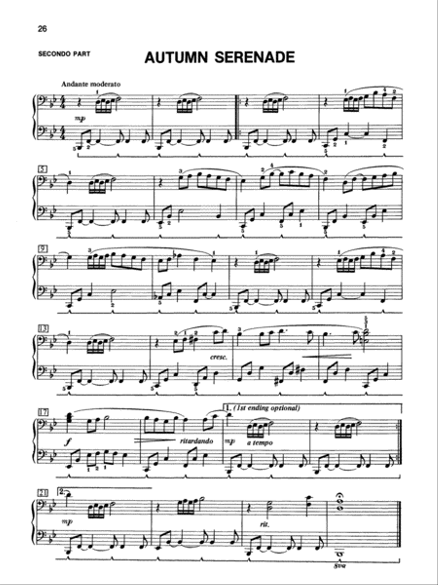 Alfred's Basic Piano Course Duet Book, Level 4