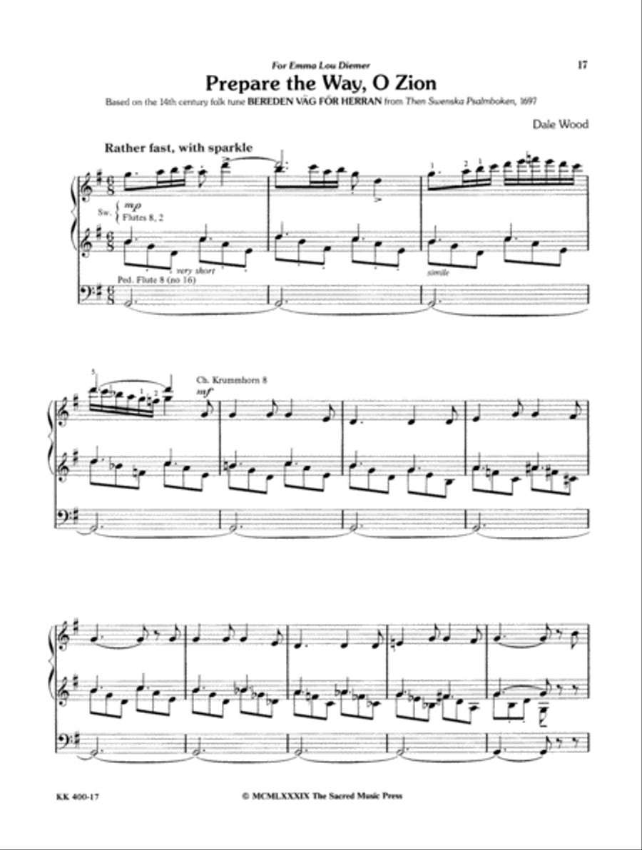 Wood Works for Organ, Book 2 Organ Solo scores gallery preview page 12