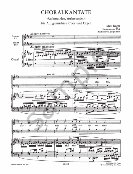 Auferstanden Auferstanden (Choral Cantata)
