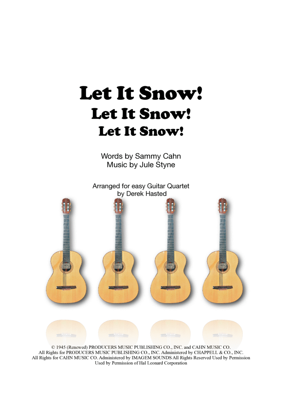 Let It Snow! Let It Snow! Let It Snow! Guitar Ensemble scores gallery preview page 1