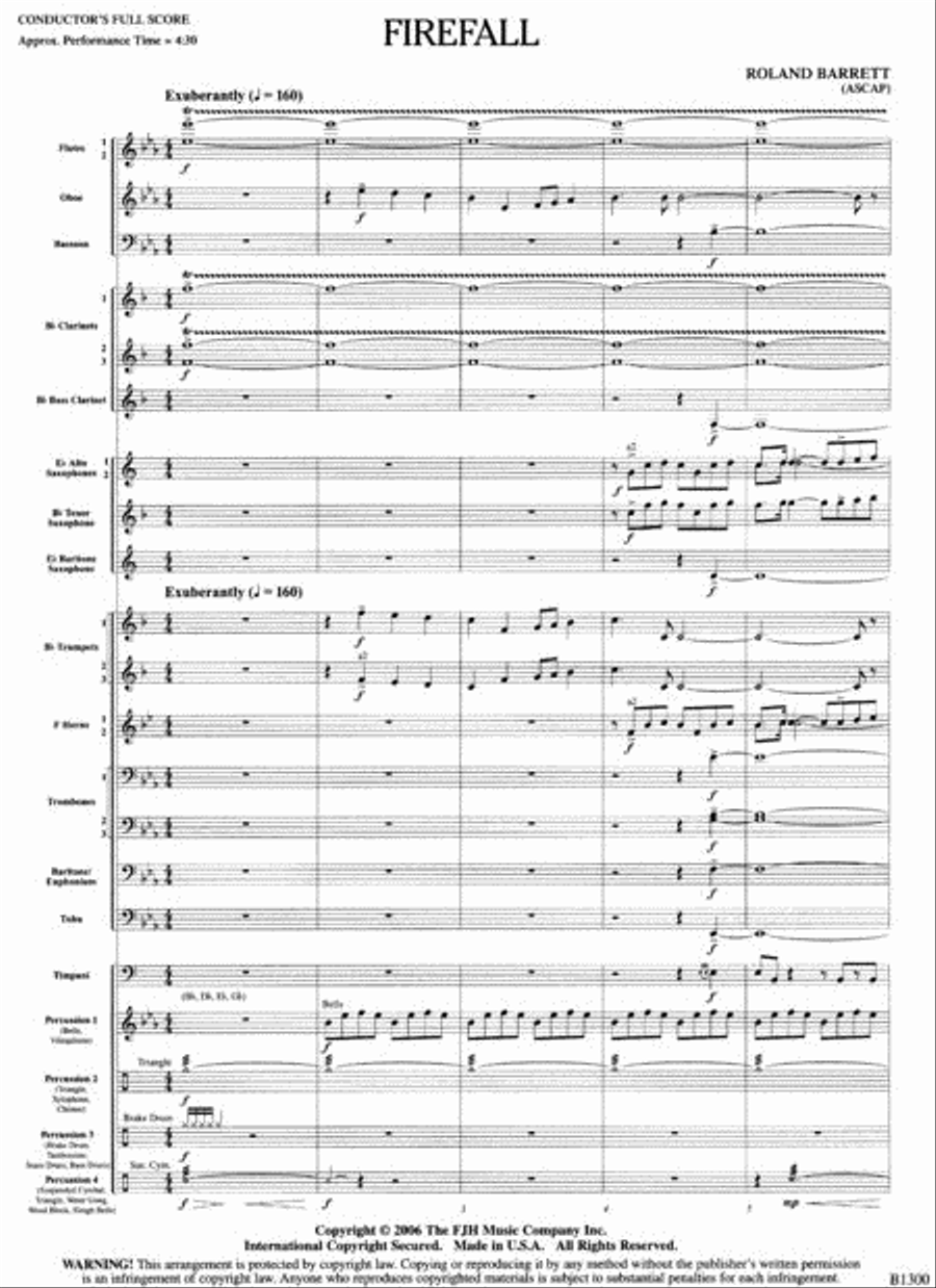 Firefall Concert Band scores gallery preview page 2