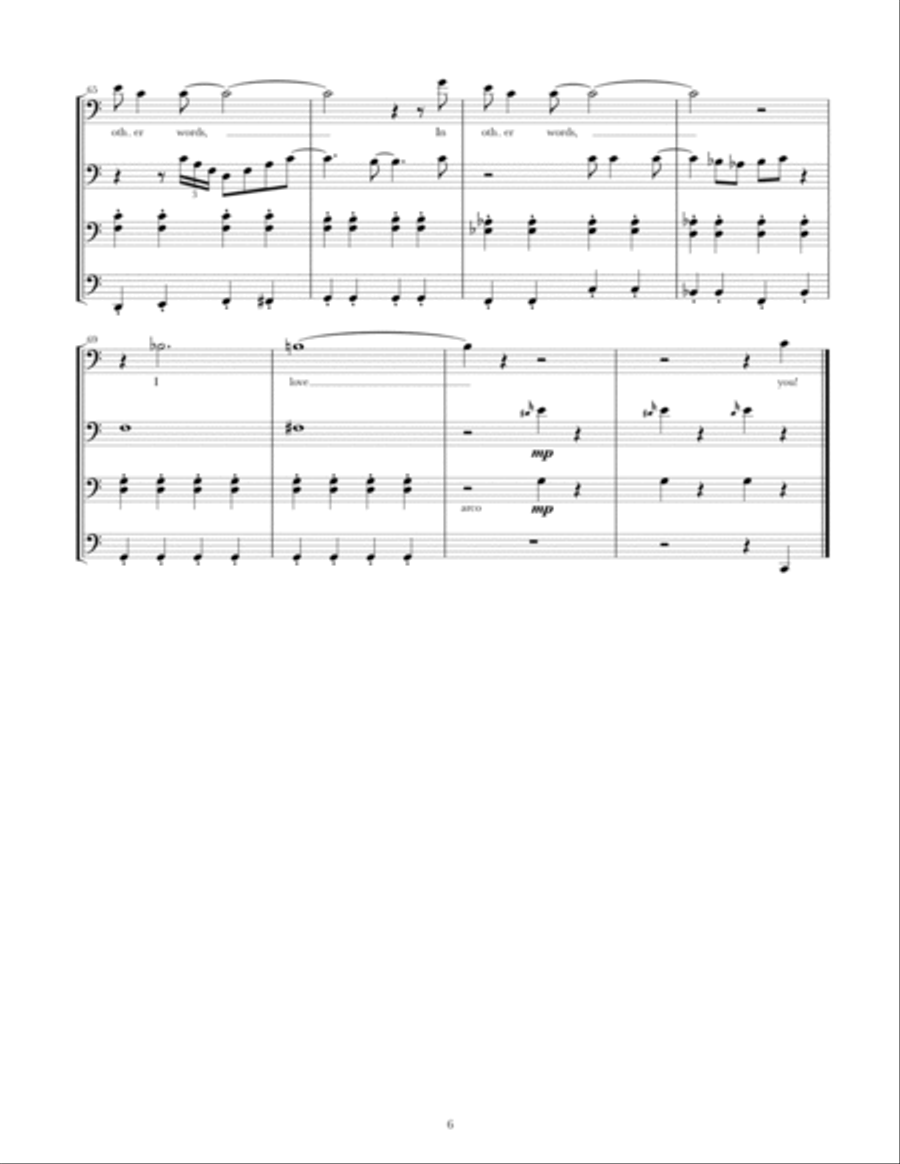 Fly Me To The Moon (in Other Words) Cello scores gallery preview page 6