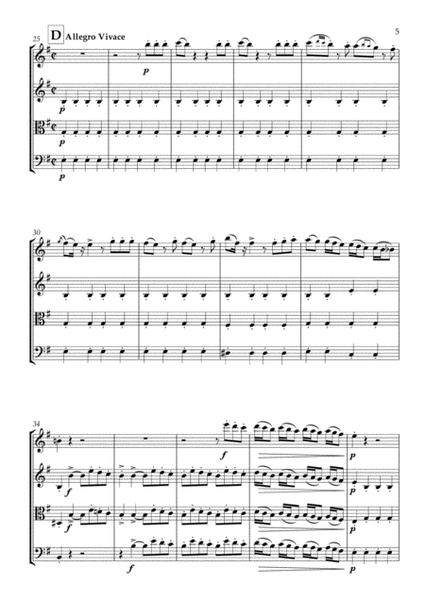 El Barbero de Sevilla - G. Rossini - For String Quartet (Full Score and Parts) image number null