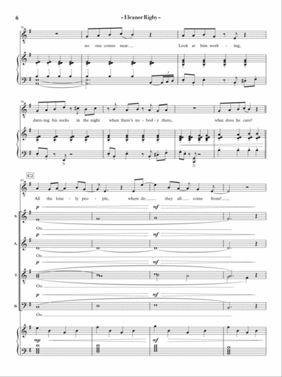 Eleanor Rigby Eleanor Rigby 4-Part scores gallery preview page 6