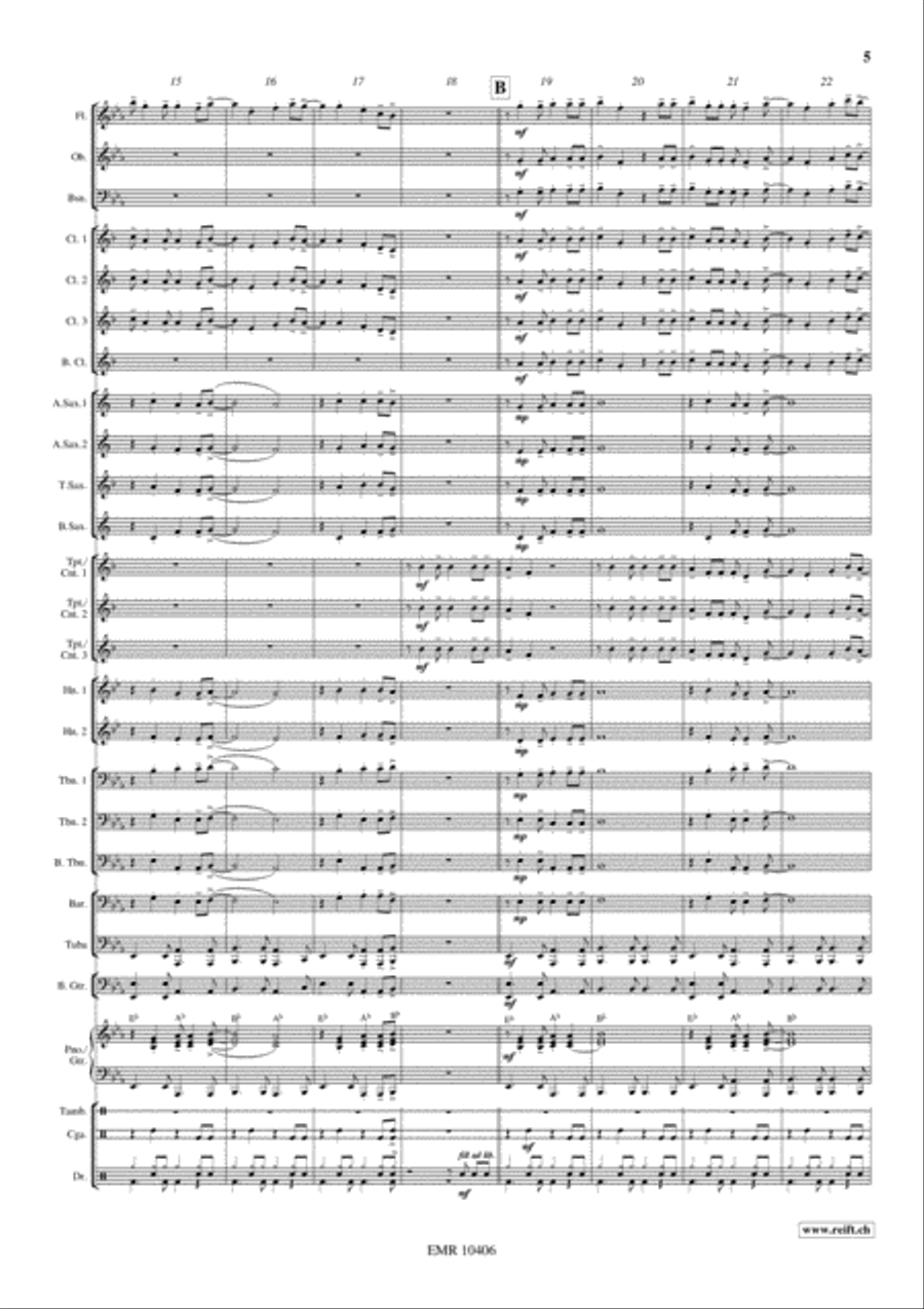 La Bamba Concert Band scores gallery preview page 6