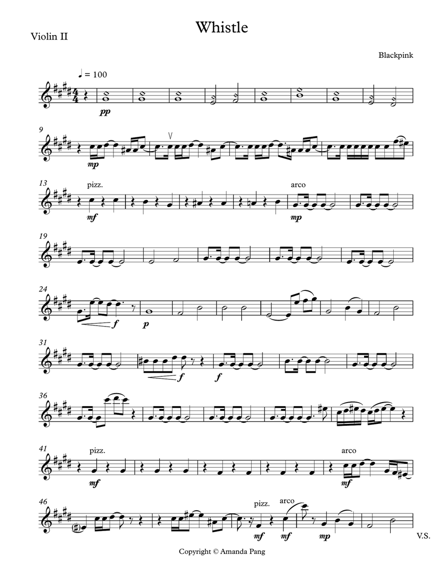 Whistle String Quartet scores gallery preview page 3