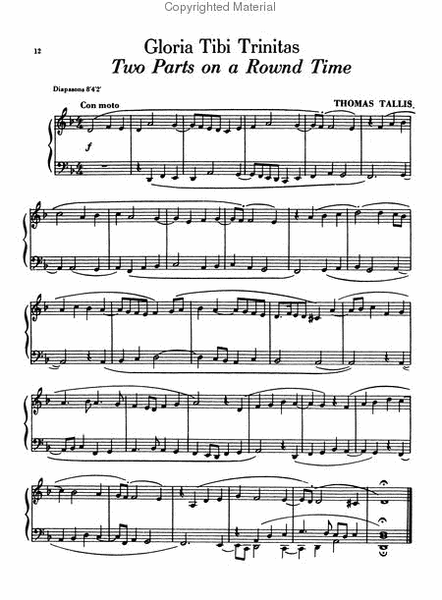 Treasury of Early Organ Music