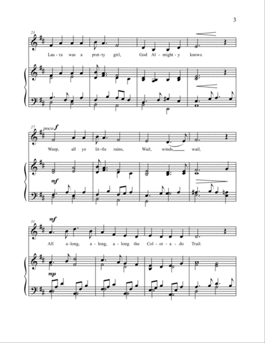 The Colorado Trail Unison Choir scores gallery preview page 3