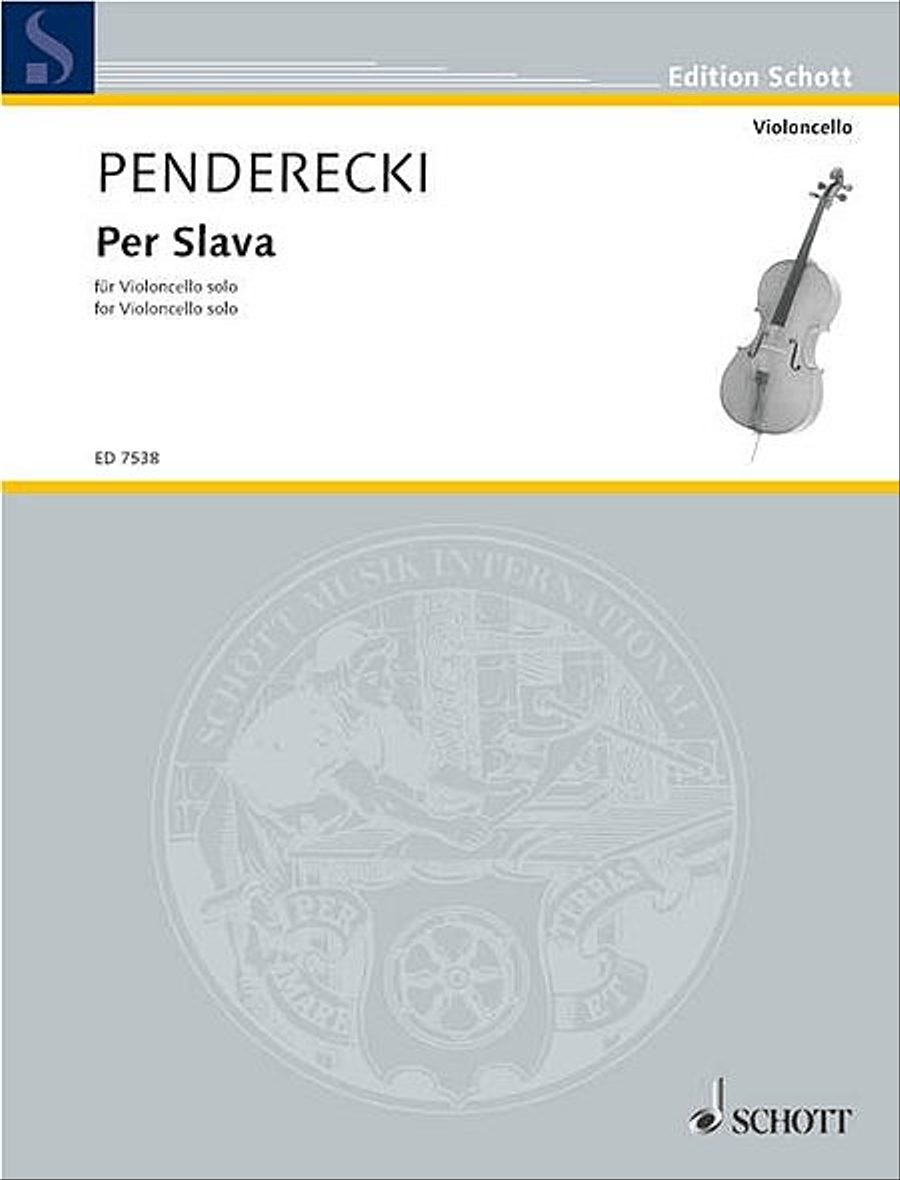 Per Slava Cello Solo scores gallery preview page 1