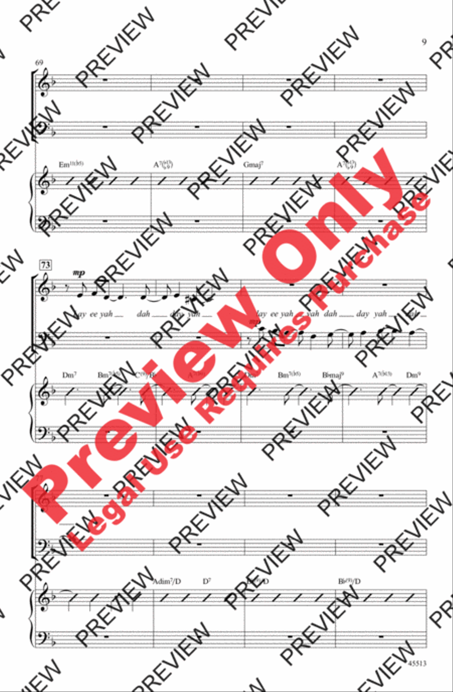Alone Together 4-Part scores gallery preview page 9