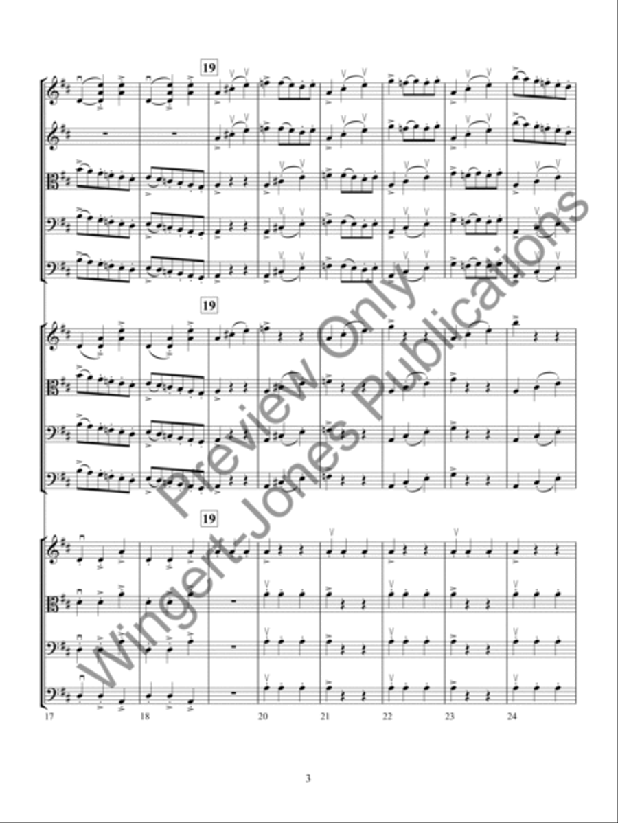 Allegro in D Major String Orchestra scores gallery preview page 6