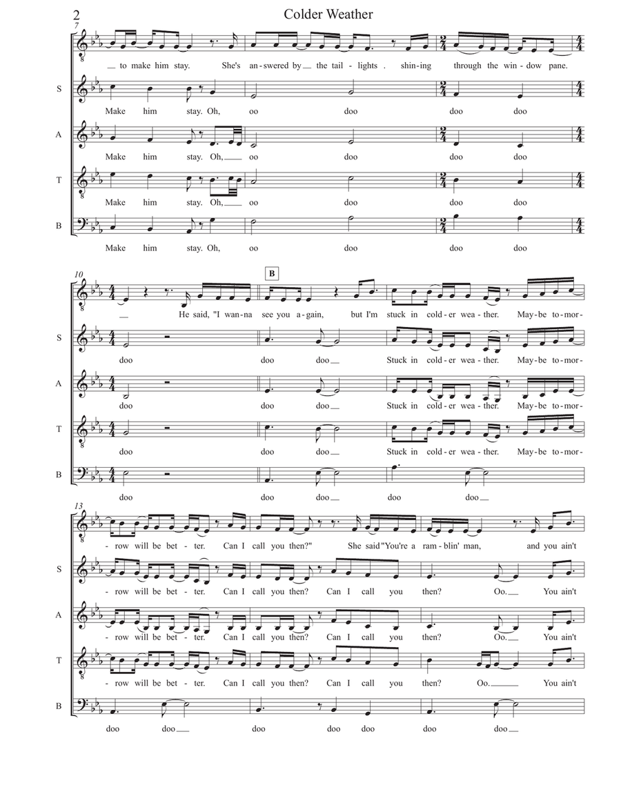 Colder Weather 4-Part scores gallery preview page 2