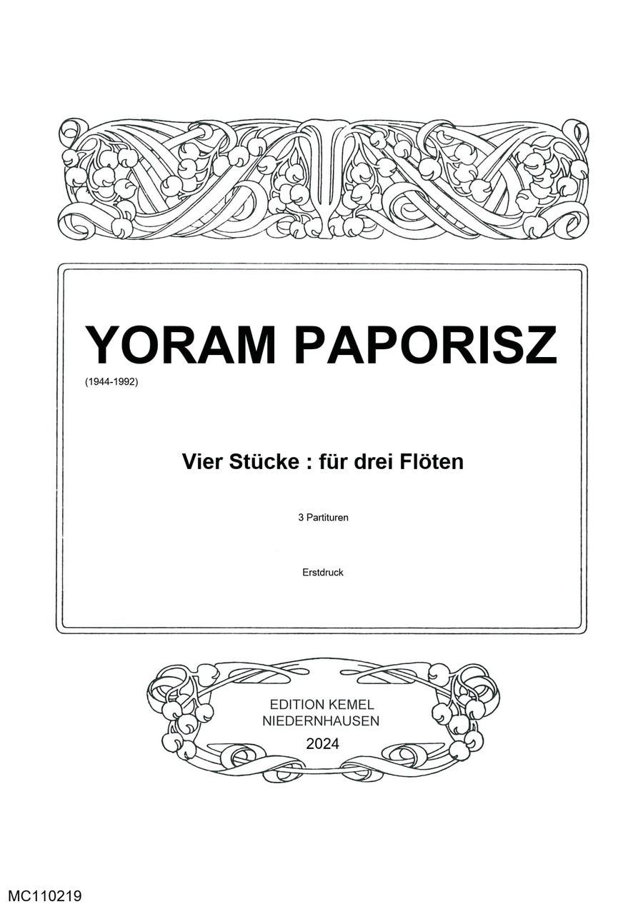 Vier Stücke Flute Trio scores gallery preview page 1