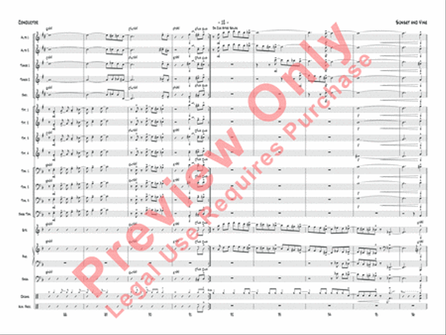 Sunset and Vine Jazz Ensemble scores gallery preview page 15