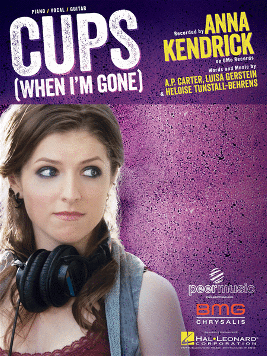 Cups Piano, Vocal, Guitar scores gallery preview page 1