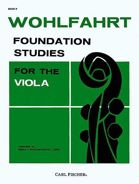 Franz Wohlfahrt: Foundation Studies for the Viola - Book II