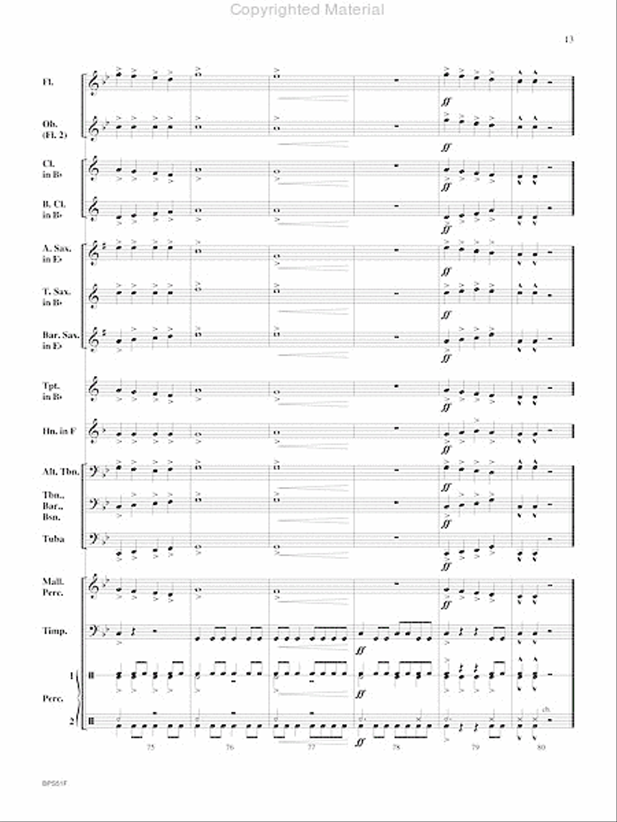 Shockwave Concert Band scores gallery preview page 14