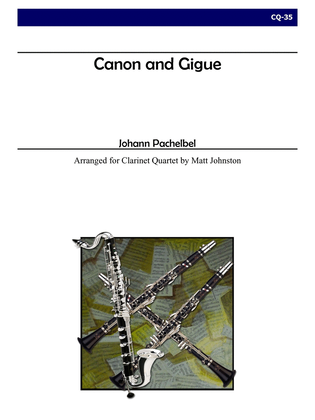 Canon and Gigue for Clarinet Quartet