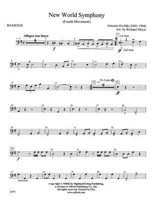 New World Symphony (Fourth Movement): Bassoon