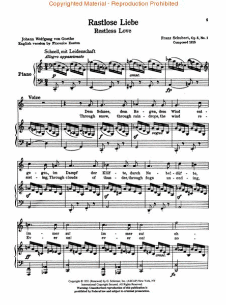 50 Selected Songs by Schubert, Schumann, Brahms, Wolf & Strauss Schirmer Library of Classics Vol1755 by Franz Schubert Voice - Sheet Music