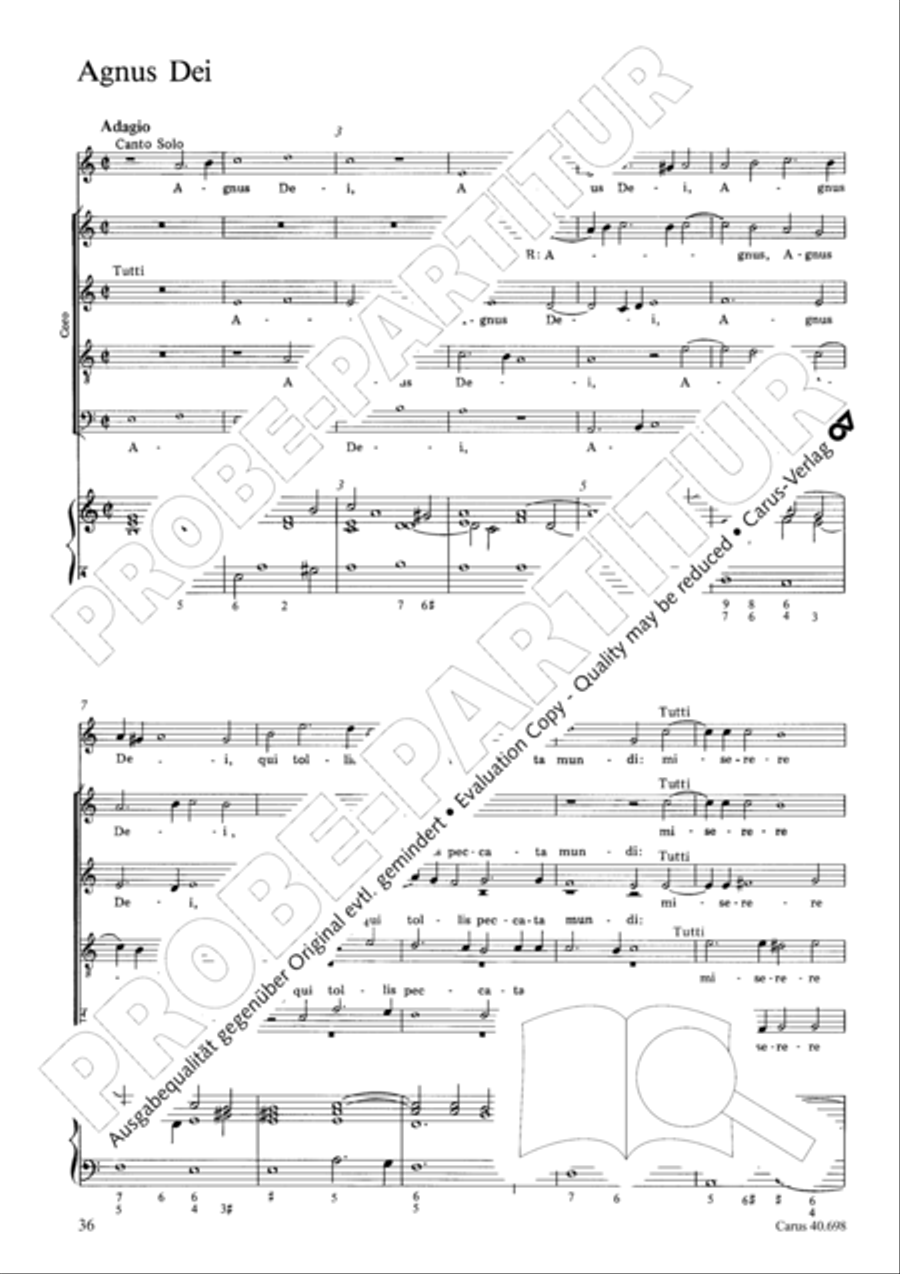 Messa breve SSATB scores gallery preview page 37