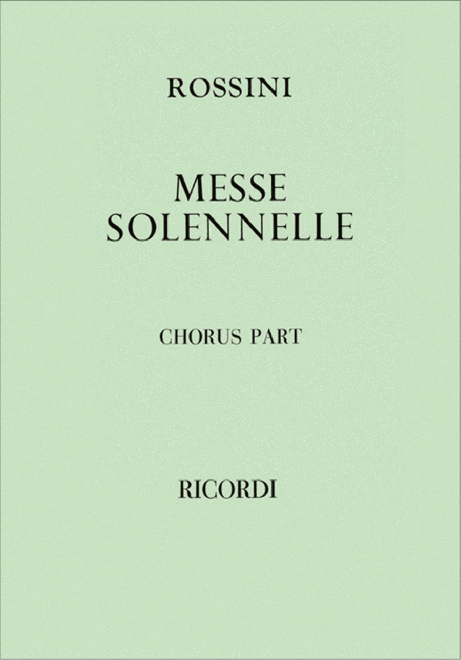 Petite Messe Solennelle 4-Part scores gallery preview page 1