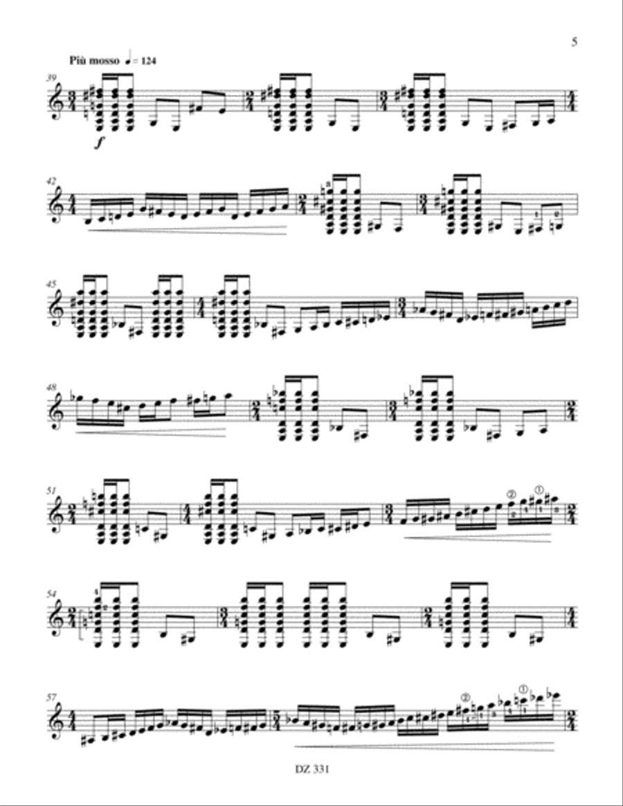Sonate II Classical Guitar scores gallery preview page 5