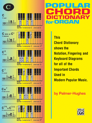 Book cover for Popular Organ Chord Dictionary