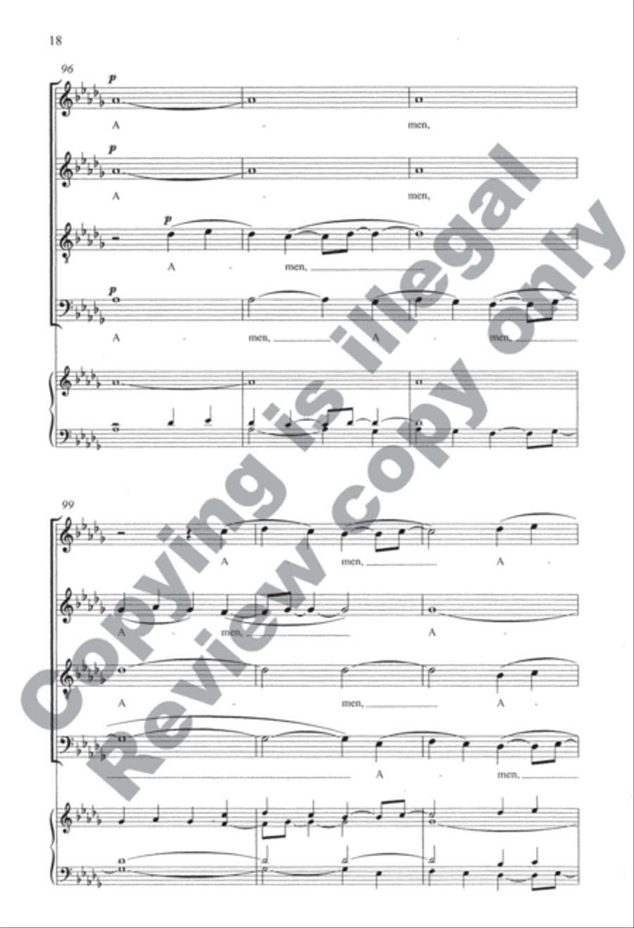 Ubi Caritas Ubi Caritas 4-Part scores gallery preview page 19