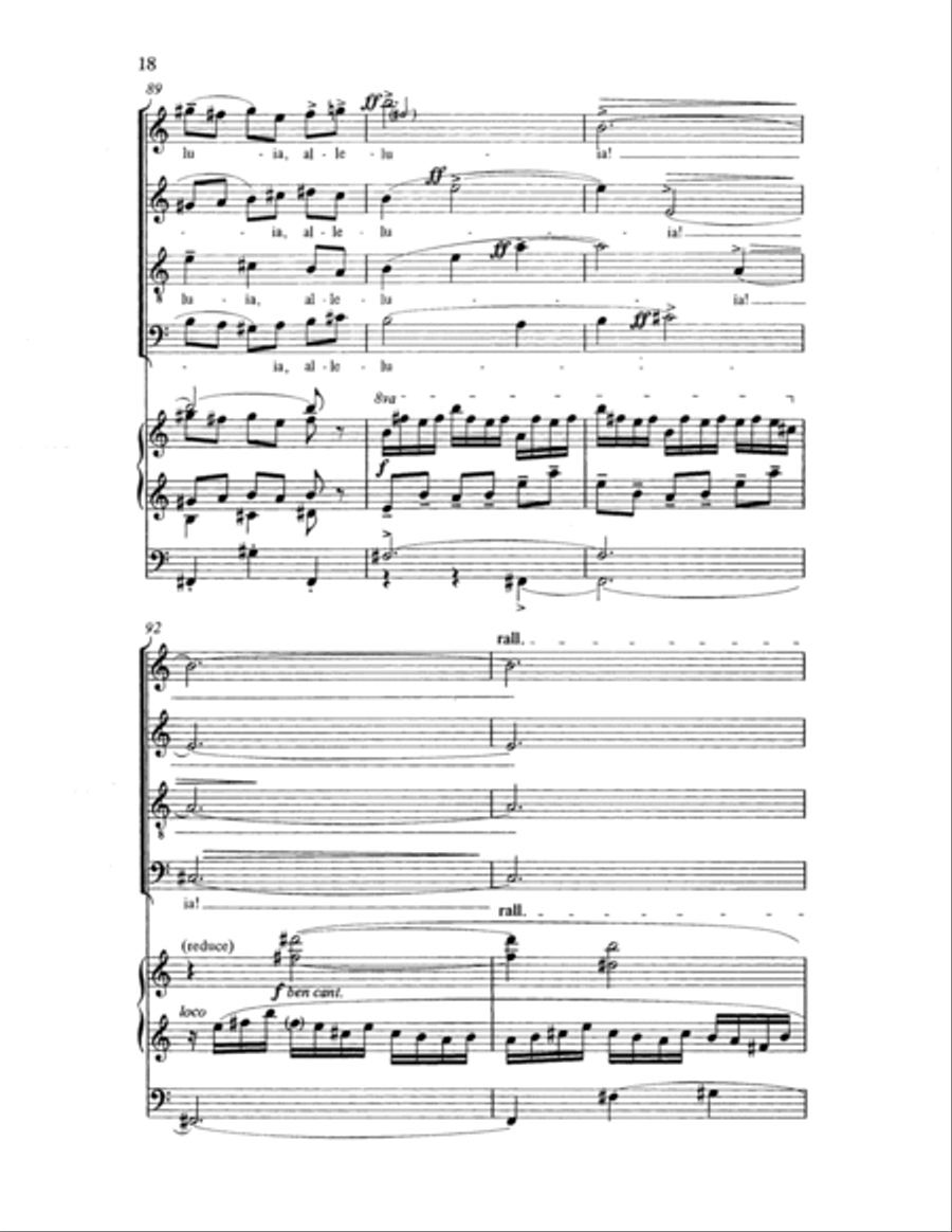 A Song to the Lamb 4-Part scores gallery preview page 21