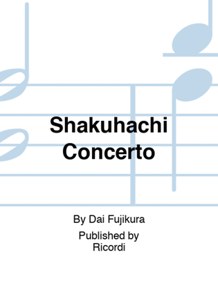 Book cover for Shakuhachi Concerto