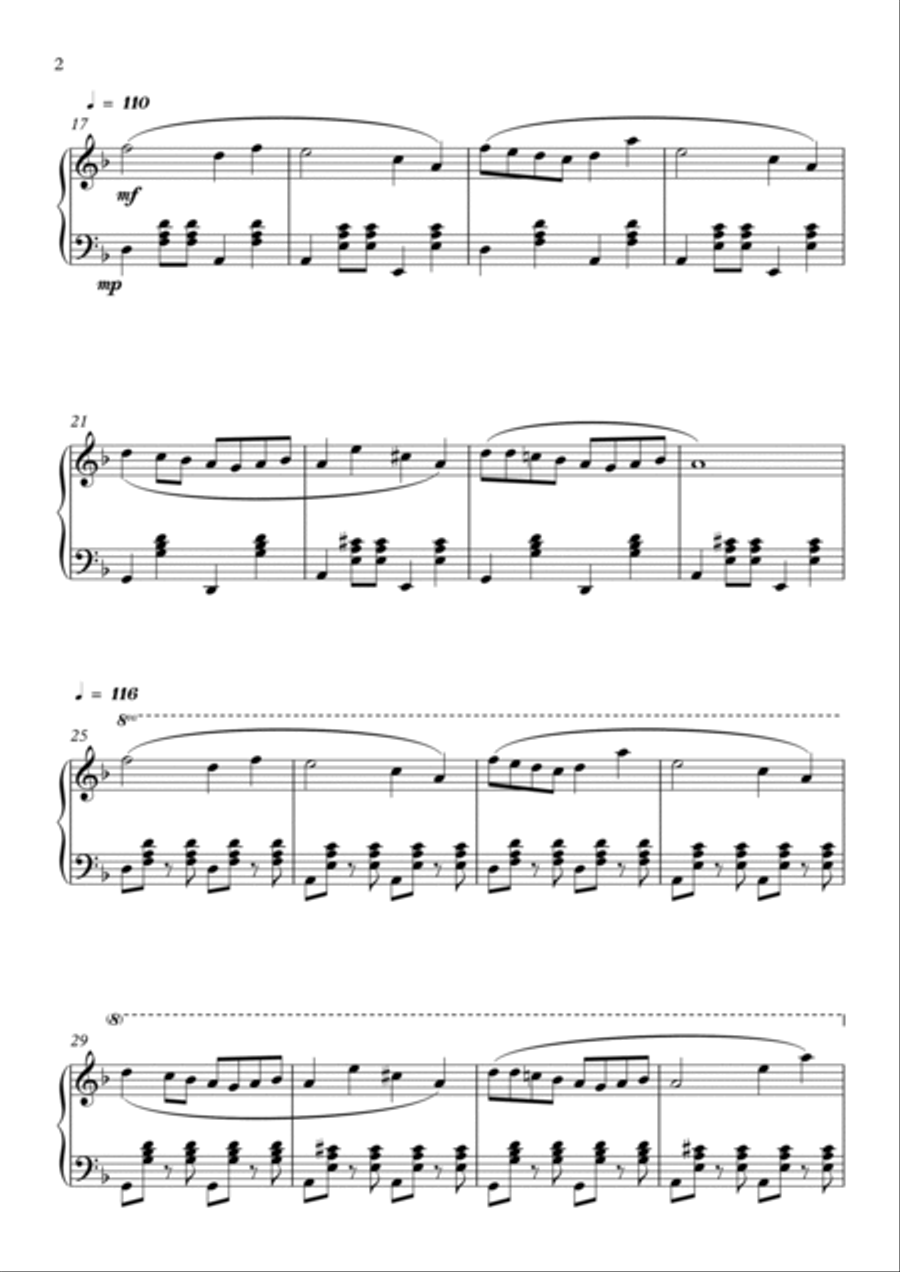Polyushka Polye Easy Piano scores gallery preview page 2