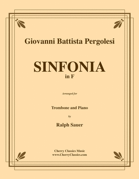 Sinfonia in F for Trombone & Piano