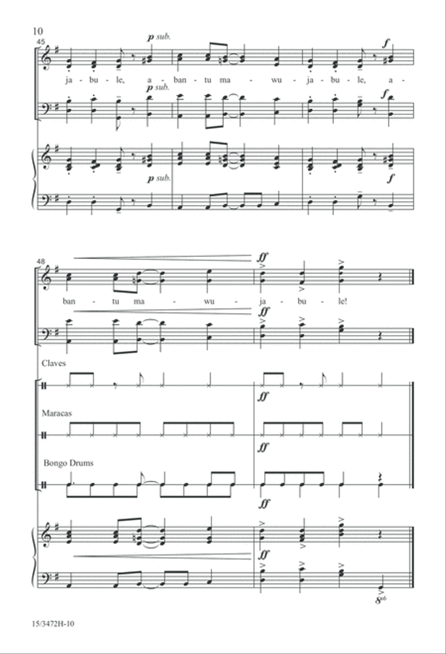 Masijabule 4-Part scores gallery preview page 10