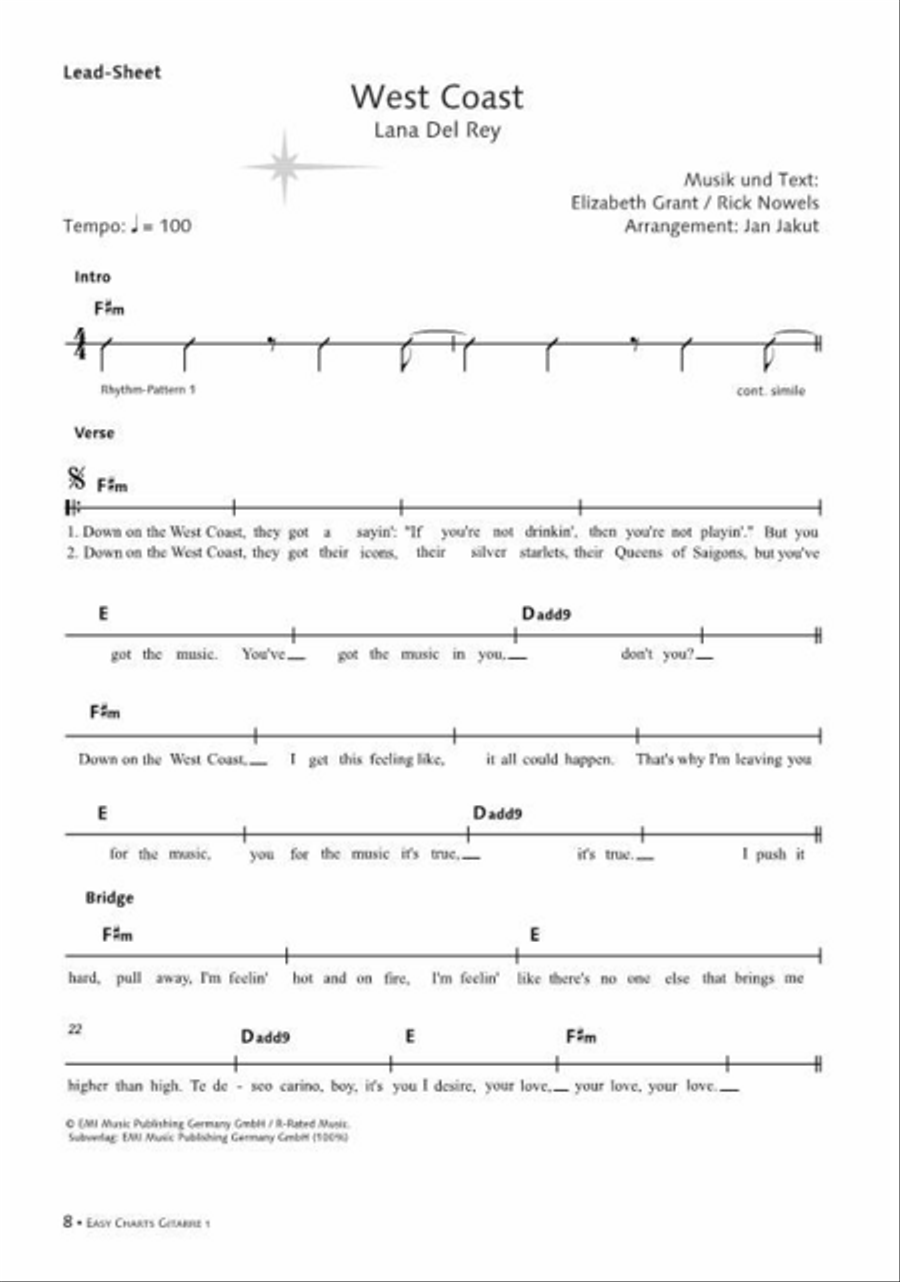 Easy Charts Gitarre Guitar scores gallery preview page 3