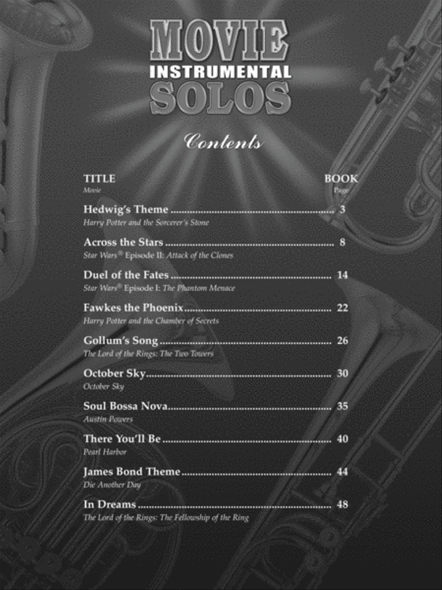 Movie Instrumental Solos - Piano Accompaniment (Book Only) Piano Accompaniment scores gallery preview page 2