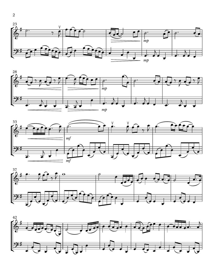 I Will Always Love You String Duet scores gallery preview page 2